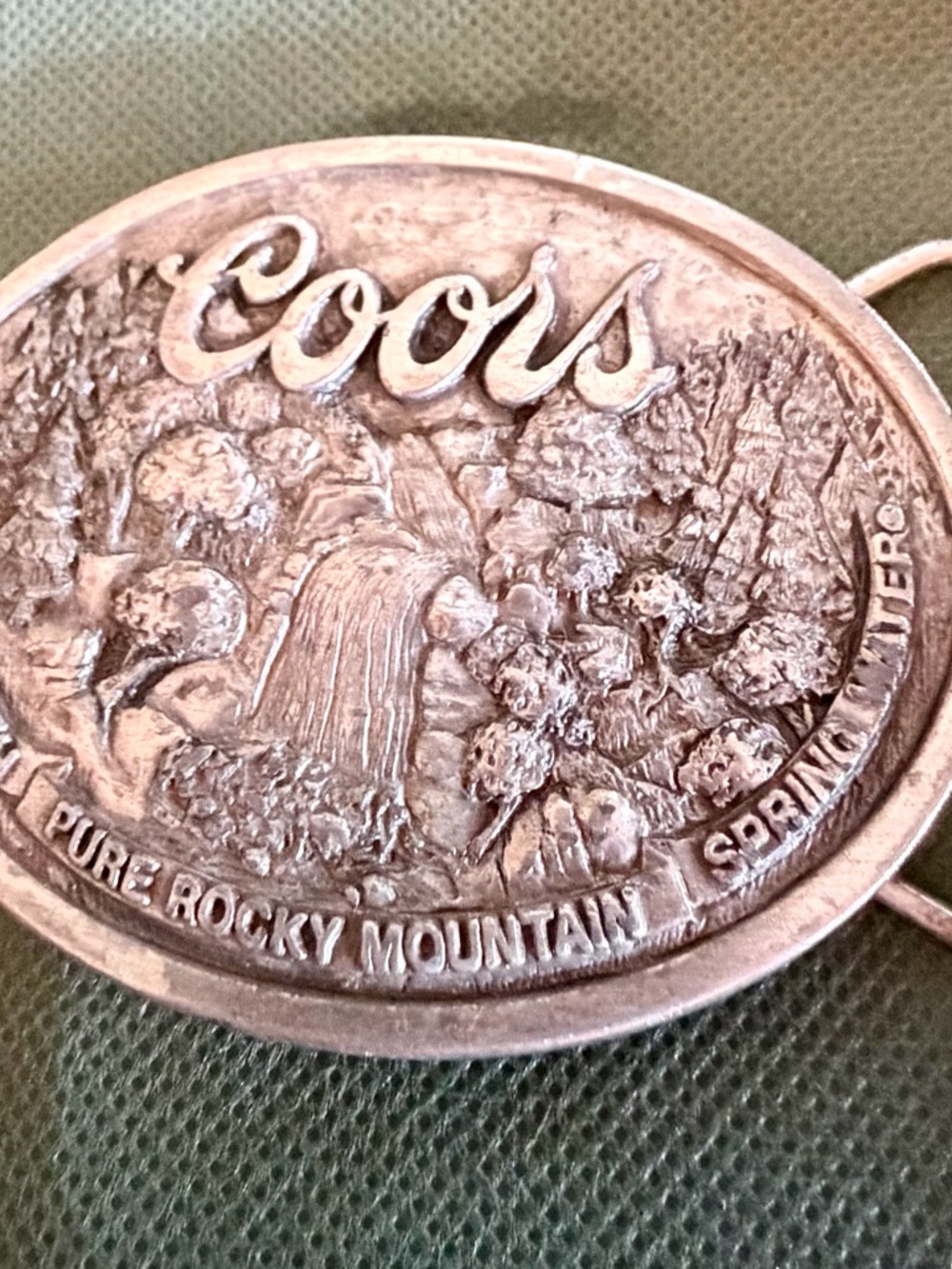 Vintage Coors Bel Buckle with built in Bottle opener